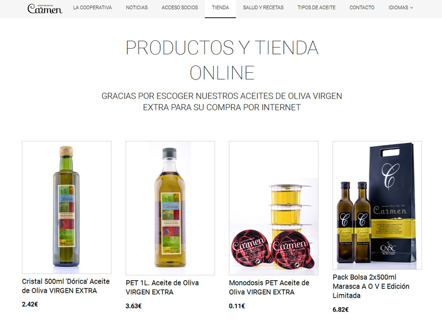 Desarrollo tienda online jaén